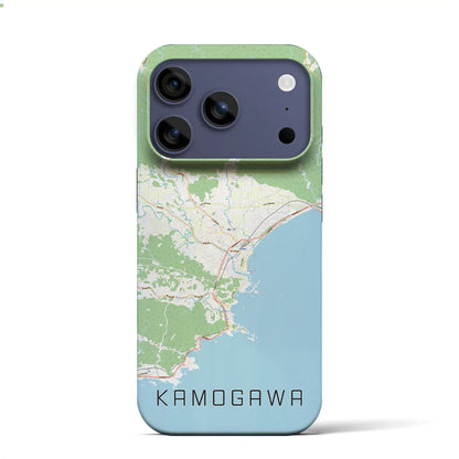 【鴨川（千葉県）】地図柄iPhoneケース（バックカバータイプ）