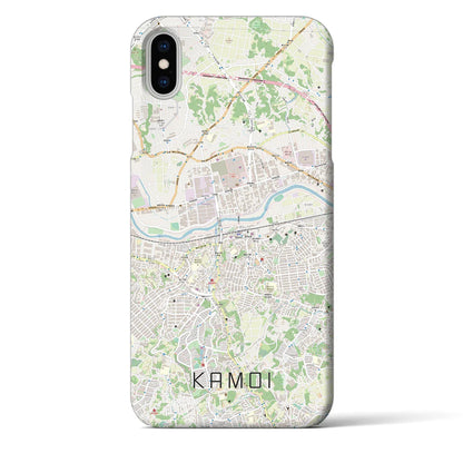 【鴨居（神奈川県）】地図柄iPhoneケース（バックカバータイプ）