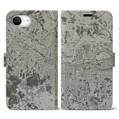 【鴨居（神奈川県）】地図柄iPhoneケース（手帳タイプ）