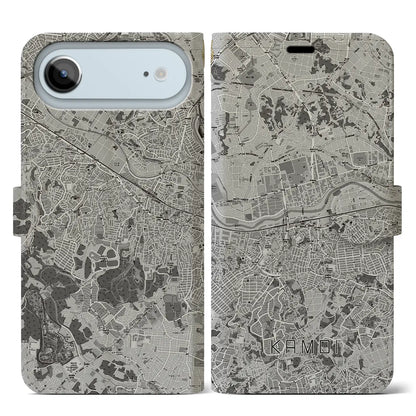 【鴨居（神奈川県）】地図柄iPhoneケース（手帳タイプ）