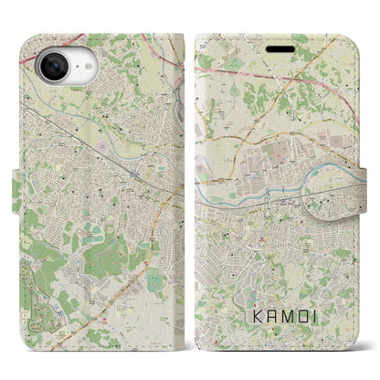 【鴨居（神奈川県）】地図柄iPhoneケース（手帳タイプ）