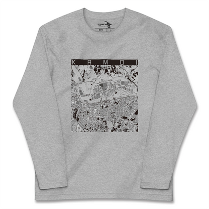 【鴨居（神奈川県）】地図柄ロングスリーブTシャツ
