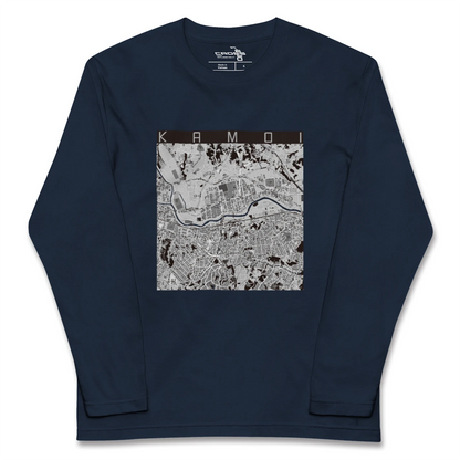 【鴨居（神奈川県）】地図柄ロングスリーブTシャツ