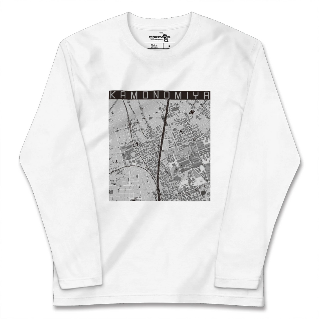 【加茂宮(埼玉県)】地図柄ロングスリーブTシャツ