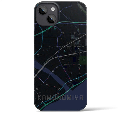 【鴨宮（神奈川県）】地図柄iPhoneケース（バックカバータイプ）