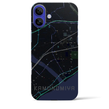 【鴨宮（神奈川県）】地図柄iPhoneケース（バックカバータイプ）