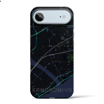 【鴨宮（神奈川県）】地図柄iPhoneケース（バックカバータイプ）