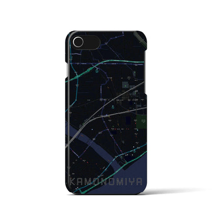 【鴨宮（神奈川県）】地図柄iPhoneケース（バックカバータイプ）