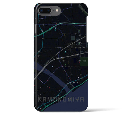 【鴨宮（神奈川県）】地図柄iPhoneケース（バックカバータイプ）