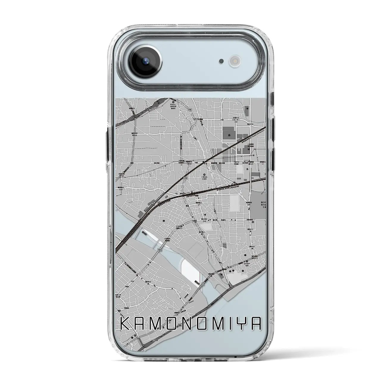 【鴨宮（神奈川県）】地図柄iPhoneケース（MagSafeタイプ）