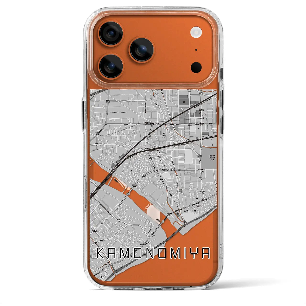 【鴨宮（神奈川県）】地図柄iPhoneケース（MagSafeタイプ）