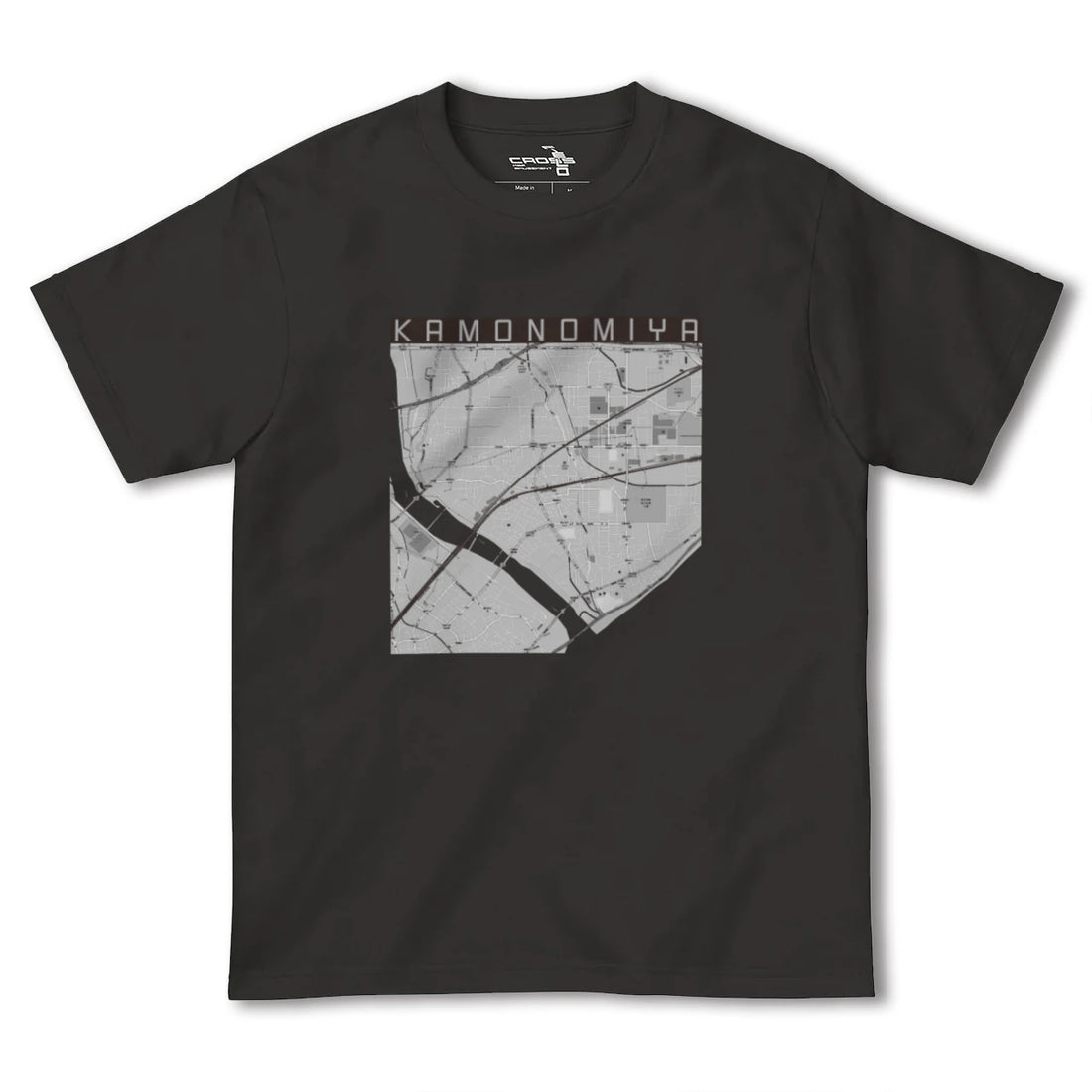 【鴨宮(神奈川県)】地図柄ヘビーウェイトTシャツ