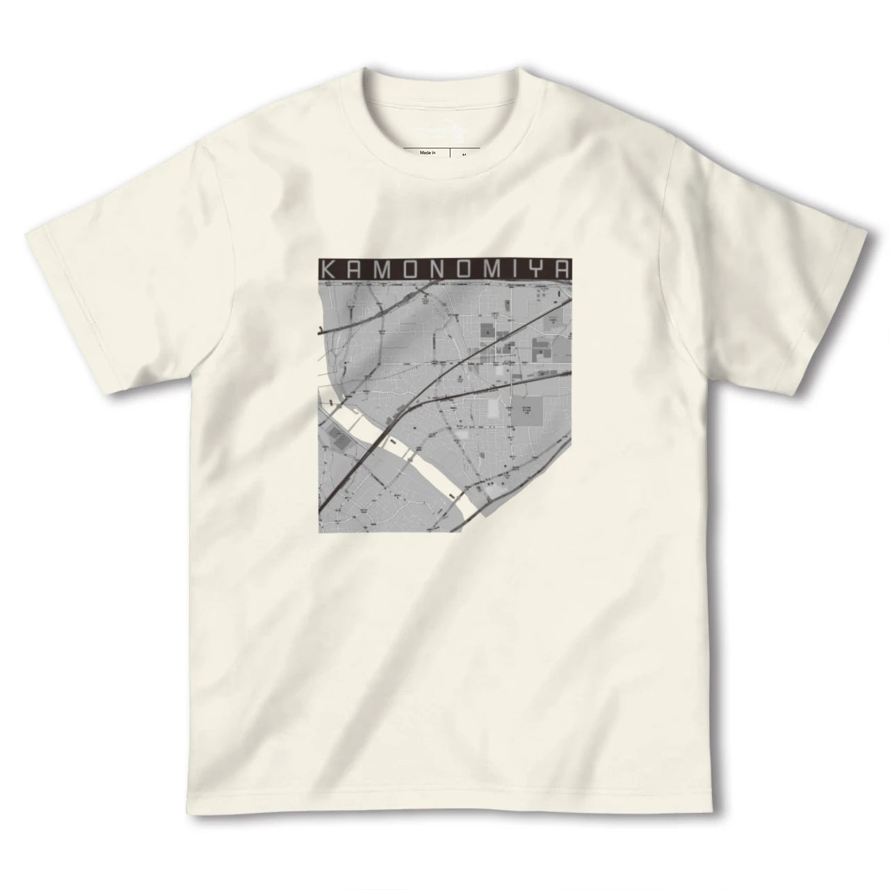 【鴨宮（神奈川県）】地図柄ヘビーウェイトTシャツ