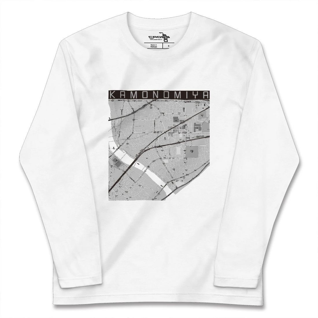 【鴨宮(神奈川県)】地図柄ロングスリーブTシャツ