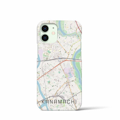 【金町（東京都）】地図柄iPhoneケース（バックカバータイプ）