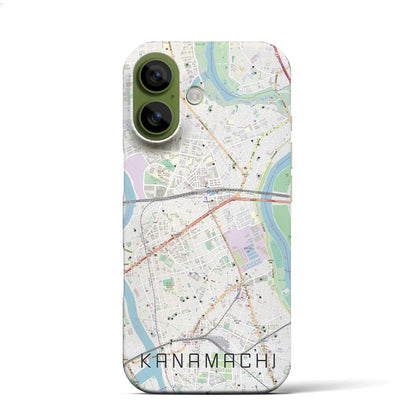 【金町（東京都）】地図柄iPhoneケース（バックカバータイプ）