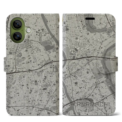 【金町（東京都）】地図柄iPhoneケース（手帳タイプ）