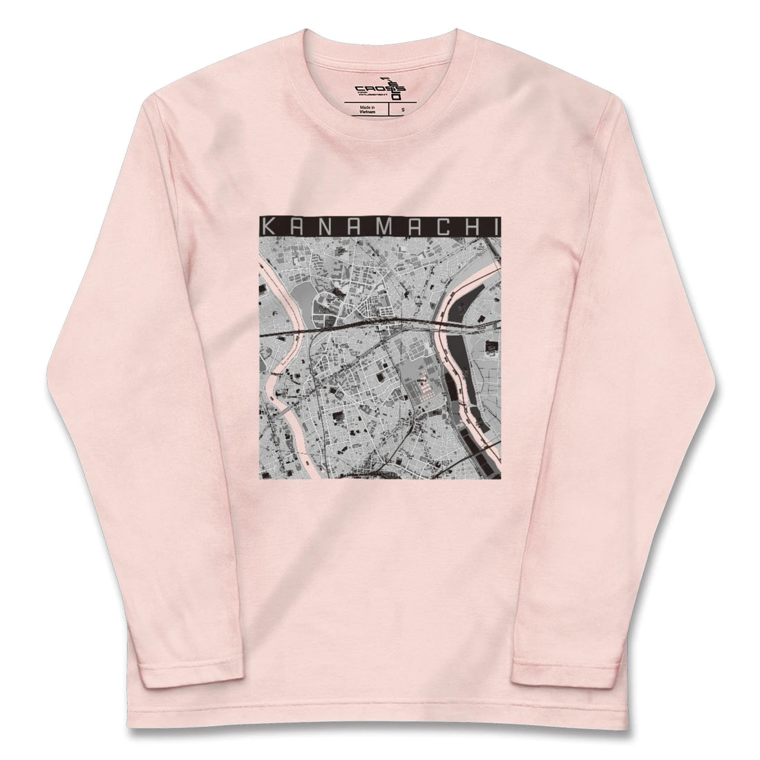 【金町（東京都）】地図柄ロングスリーブTシャツ