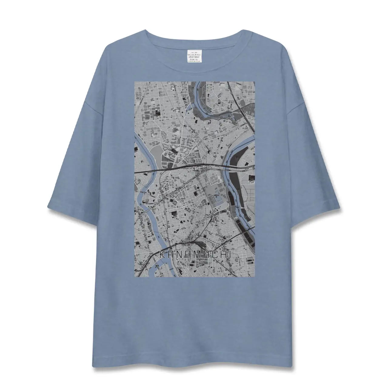【金町（東京都）】地図柄ビッグシルエットTシャツ