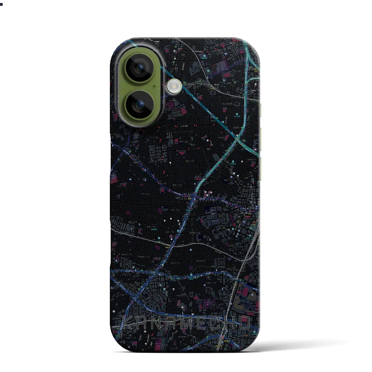 【要町（東京都）】地図柄iPhoneケース（バックカバータイプ）