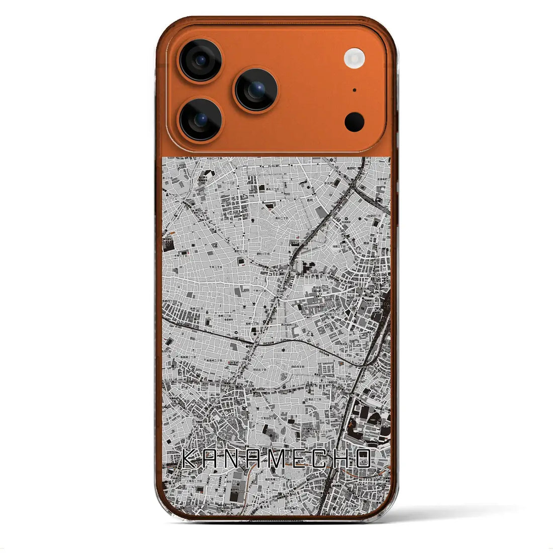 【要町(東京都)】地図柄iPhoneケース(クリアタイプ)モノトーン・iPhone 17 Pro Max 用