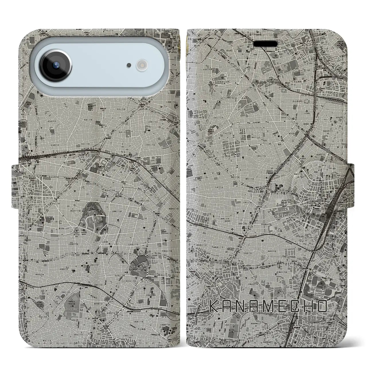 【要町（東京都）】地図柄iPhoneケース（手帳タイプ）