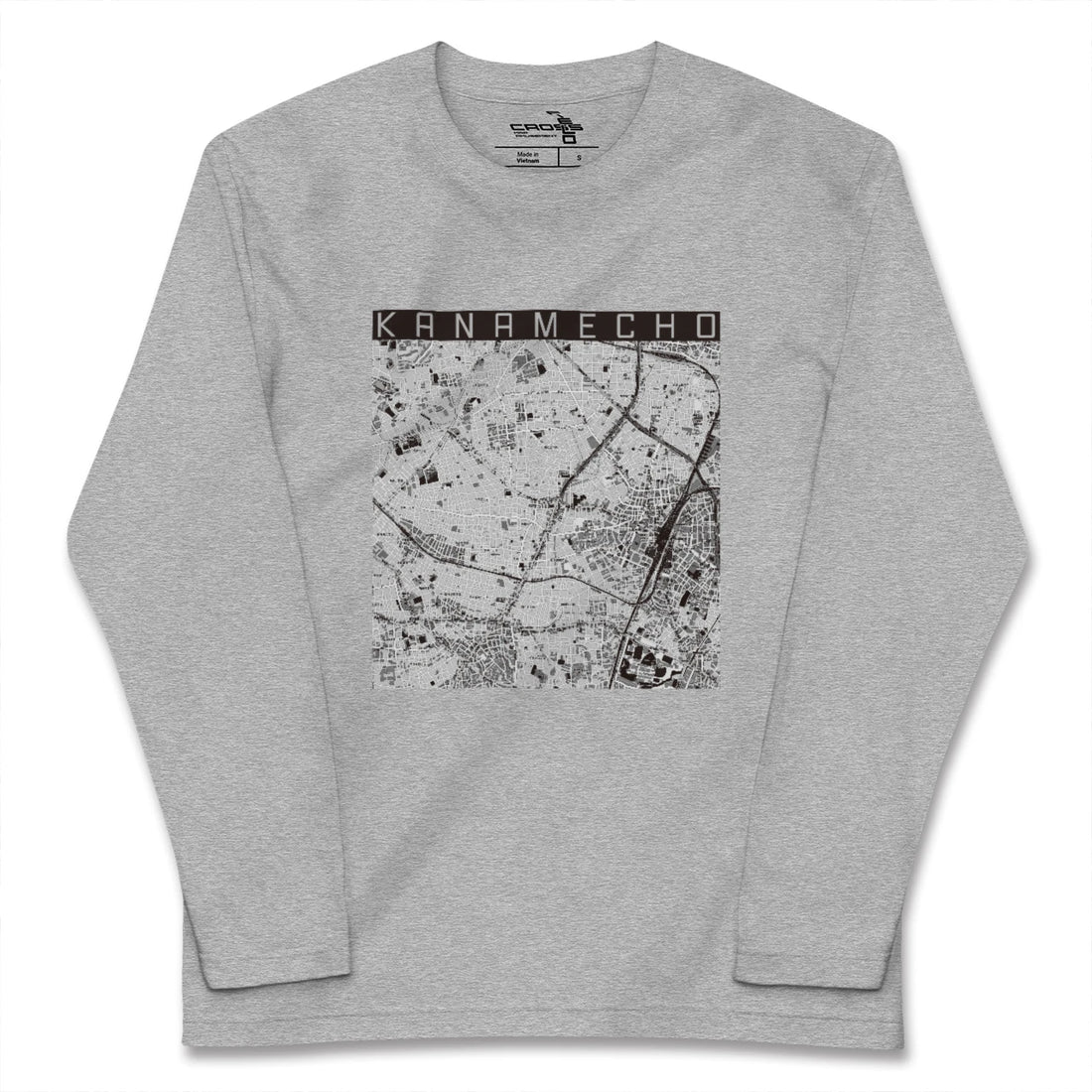 【要町（東京都）】地図柄ロングスリーブTシャツ