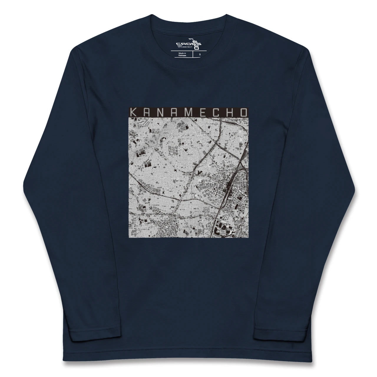 【要町（東京都）】地図柄ロングスリーブTシャツ