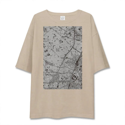 【要町（東京都）】地図柄ビッグシルエットTシャツ