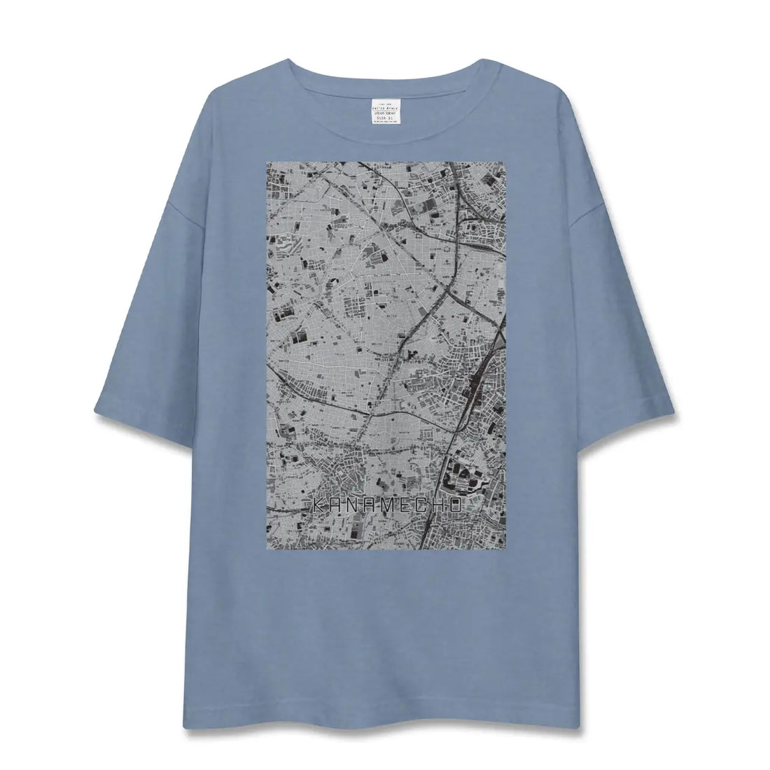 【要町（東京都）】地図柄ビッグシルエットTシャツ