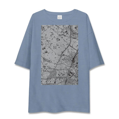 【要町（東京都）】地図柄ビッグシルエットTシャツ