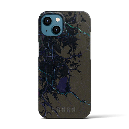 【河南（大阪府）】地図柄iPhoneケース（バックカバータイプ）