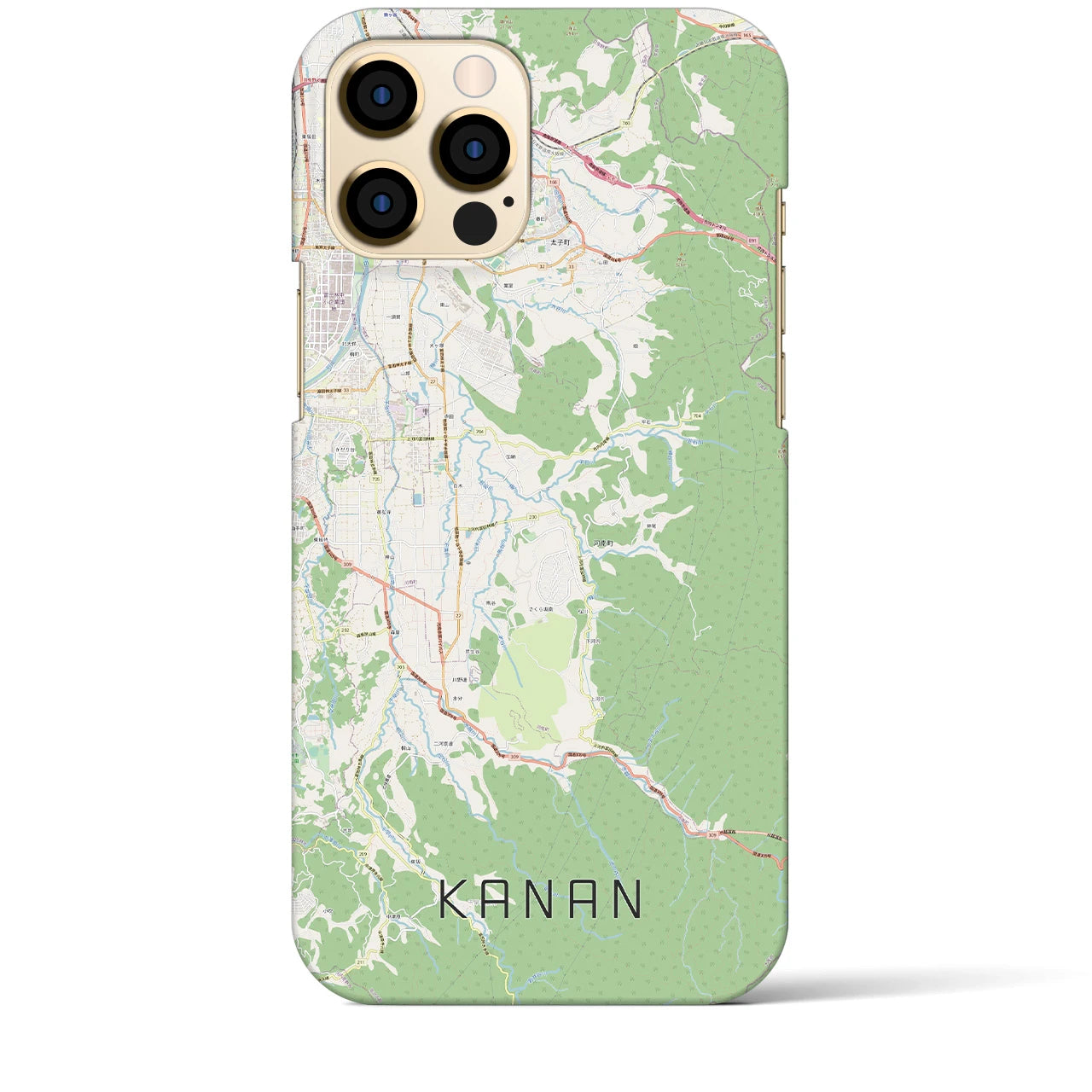 【河南（大阪府）】地図柄iPhoneケース（バックカバータイプ）