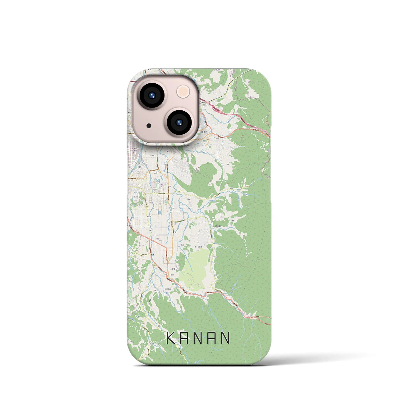 【河南（大阪府）】地図柄iPhoneケース（バックカバータイプ）