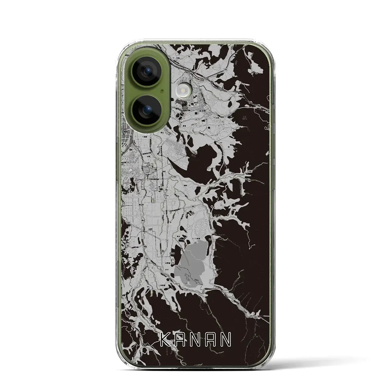 【河南（大阪府）】地図柄iPhoneケース（クリアタイプ）