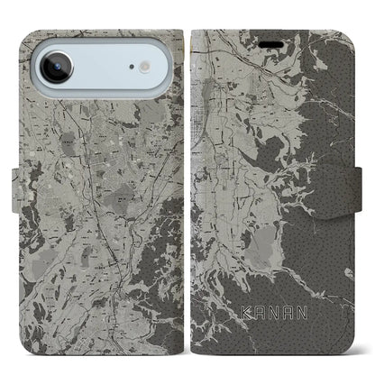 【河南（大阪府）】地図柄iPhoneケース（手帳タイプ）