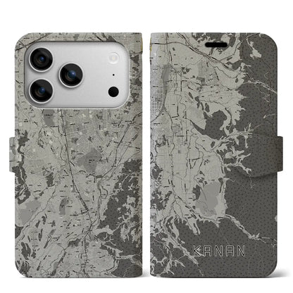 【河南（大阪府）】地図柄iPhoneケース（手帳タイプ）