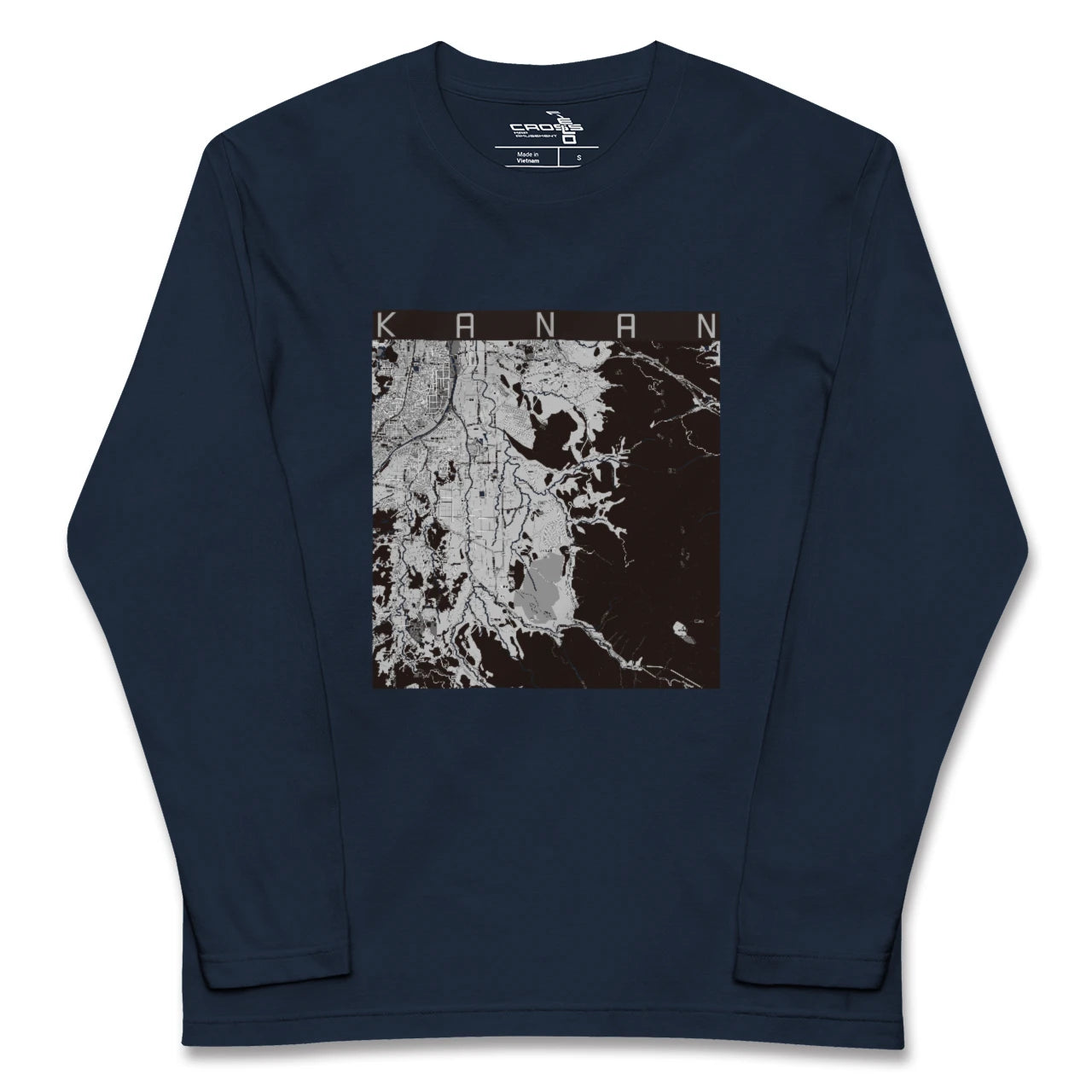 【河南（大阪府）】地図柄ロングスリーブTシャツ