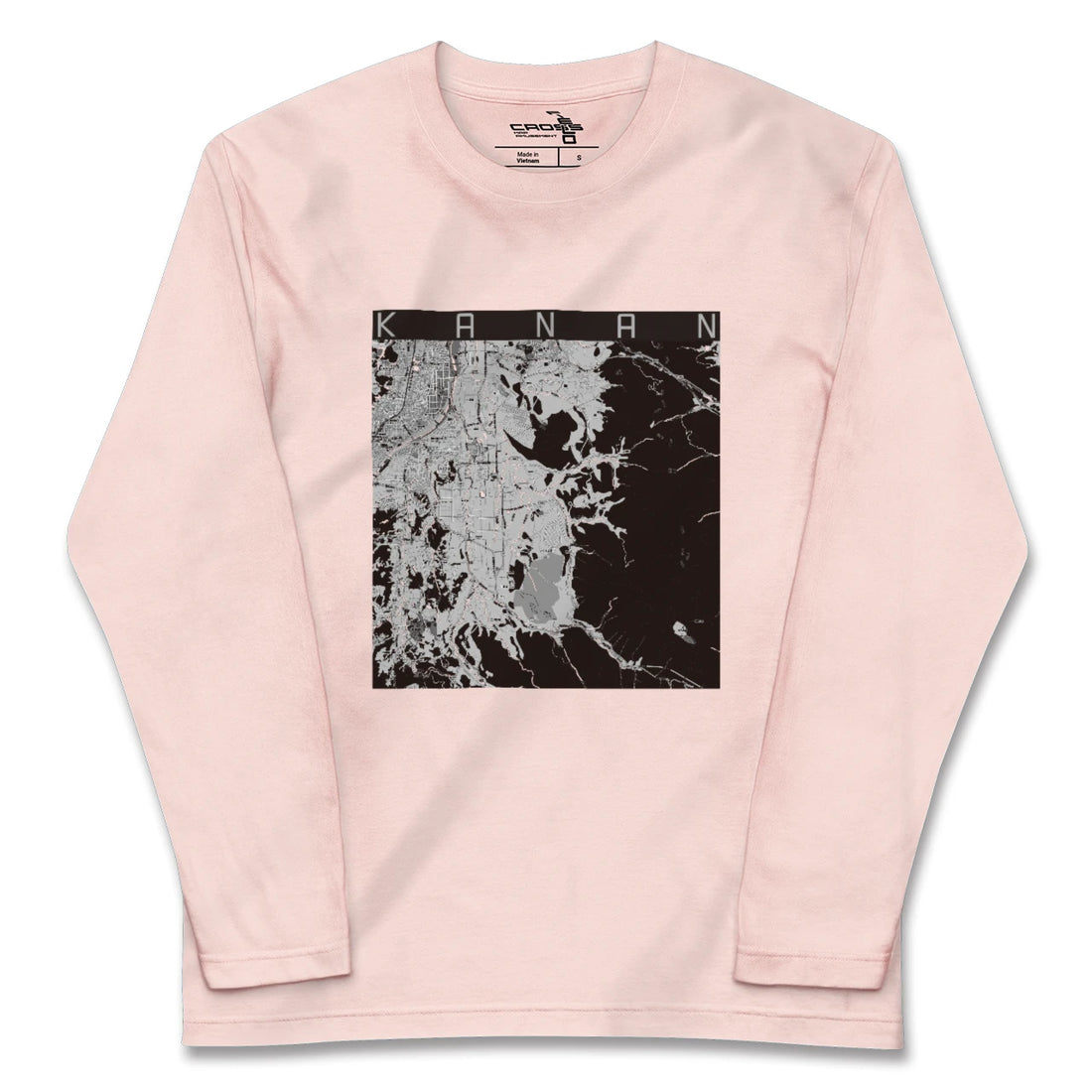 【河南（大阪府）】地図柄ロングスリーブTシャツ