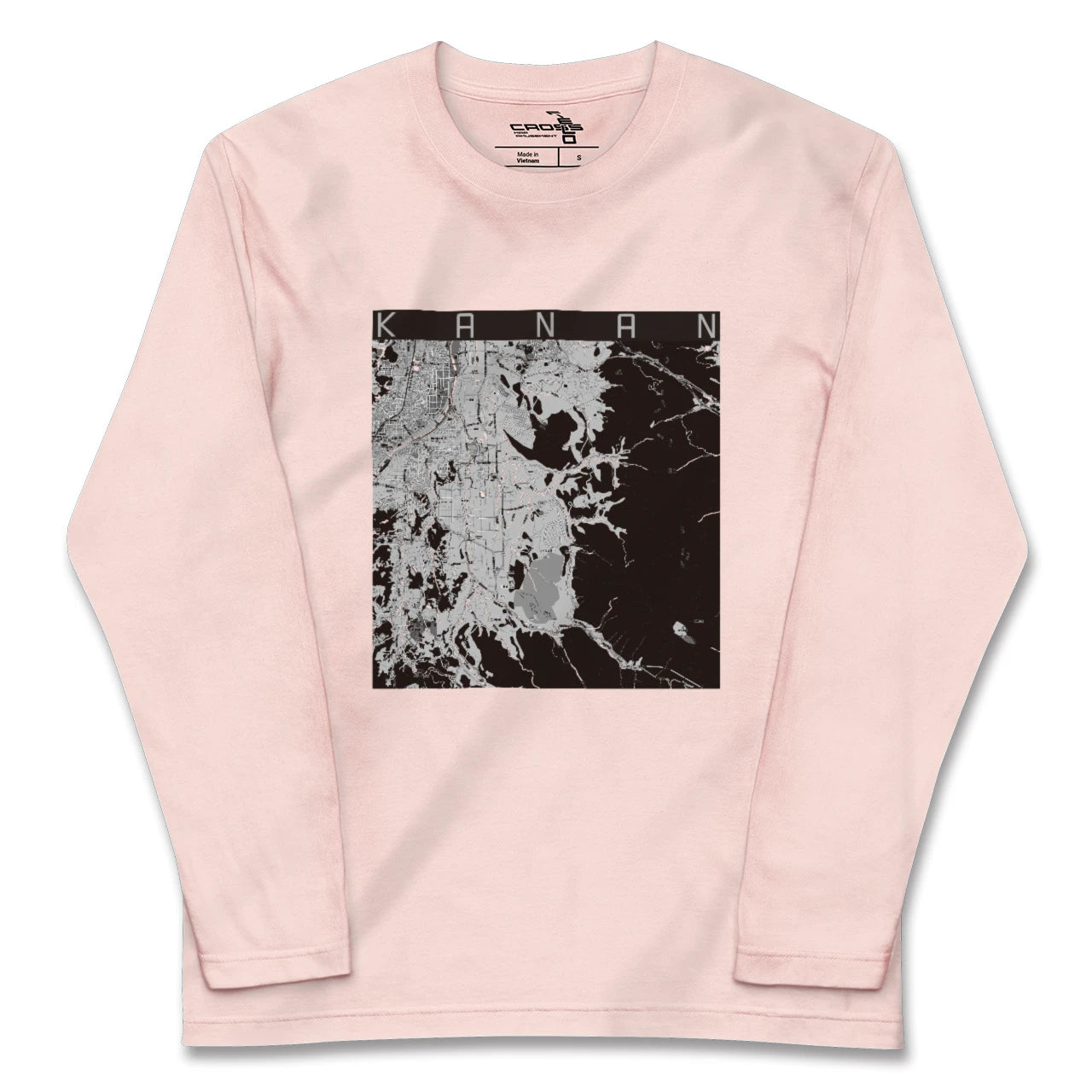 【河南（大阪府）】地図柄ロングスリーブTシャツ