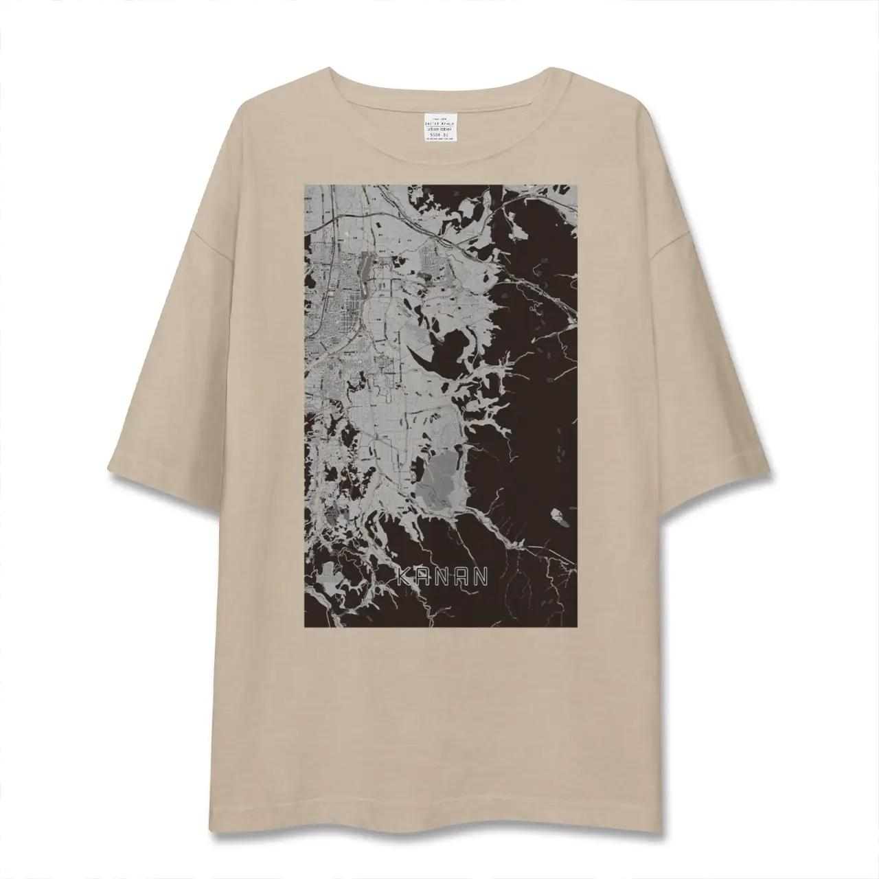 【河南（大阪府）】地図柄ビッグシルエットTシャツ