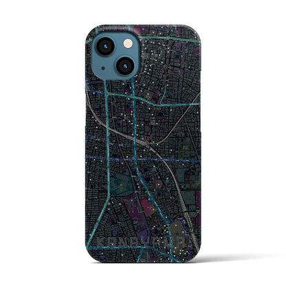 【金山（愛知県）】地図柄iPhoneケース（バックカバータイプ）