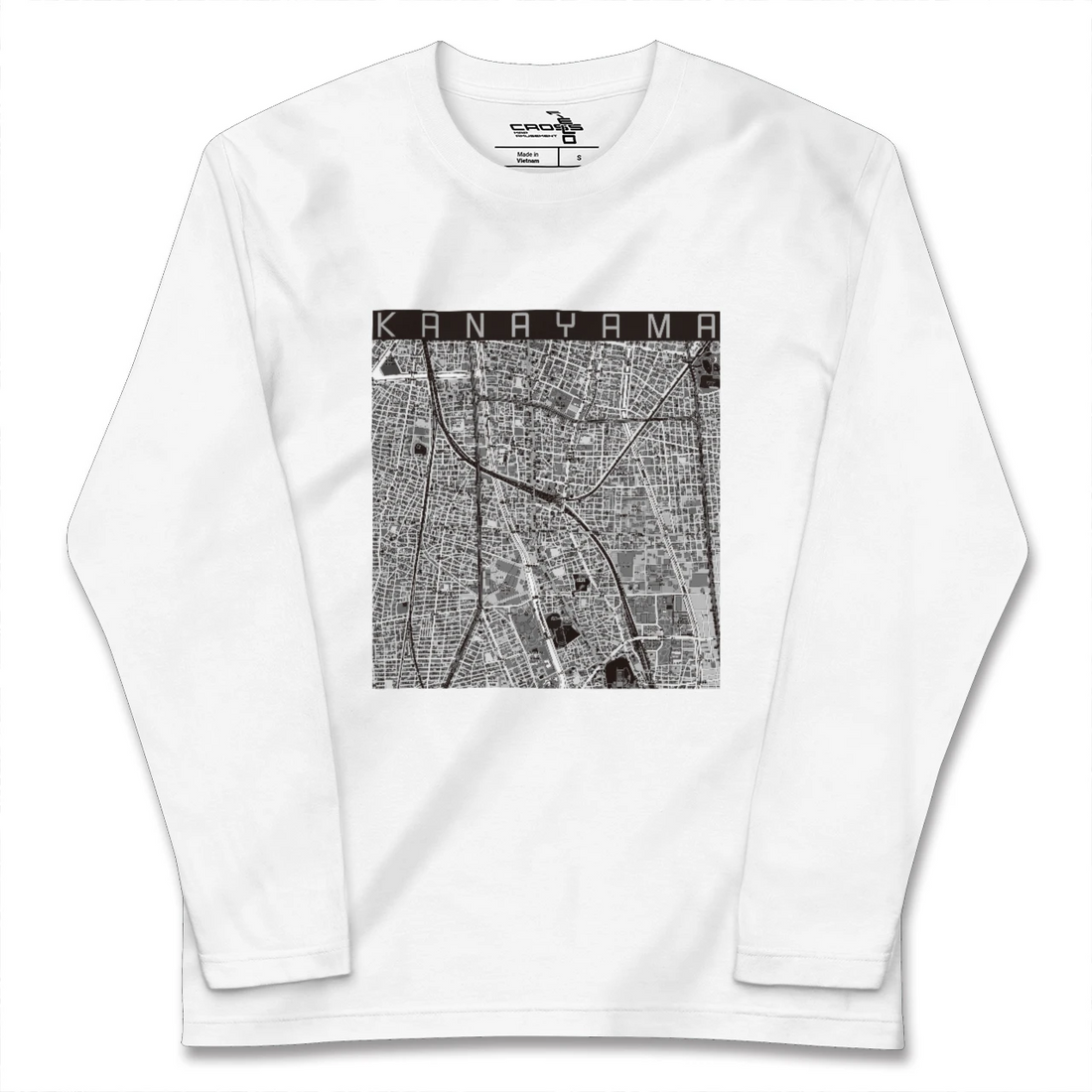 【金山(愛知県)】地図柄ロングスリーブTシャツ