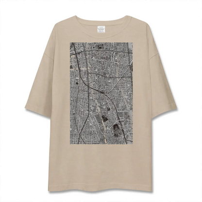 【金山（愛知県）】地図柄ビッグシルエットTシャツ