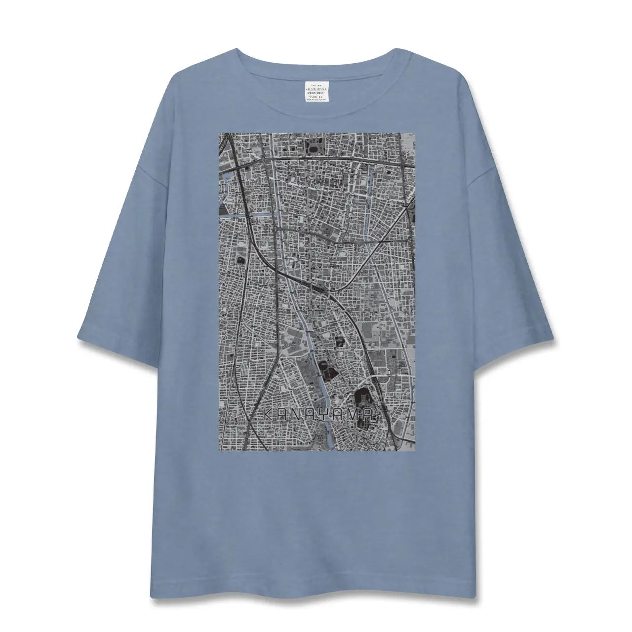 【金山（愛知県）】地図柄ビッグシルエットTシャツ