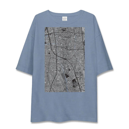 【金山（愛知県）】地図柄ビッグシルエットTシャツ