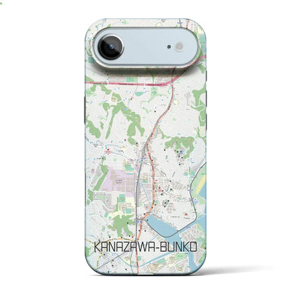 【金沢文庫（神奈川県）】地図柄iPhoneケース（バックカバータイプ）