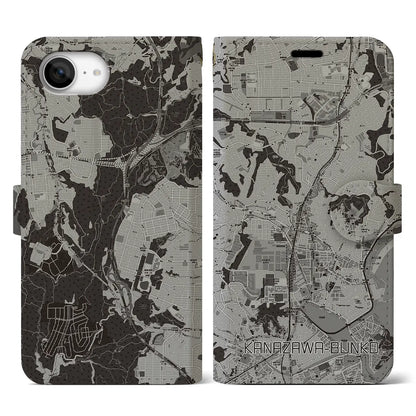 【金沢文庫（神奈川県）】地図柄iPhoneケース（手帳タイプ）