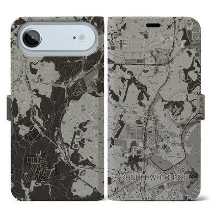 【金沢文庫（神奈川県）】地図柄iPhoneケース（手帳タイプ）