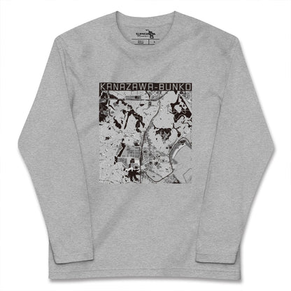【金沢文庫（神奈川県）】地図柄ロングスリーブTシャツ